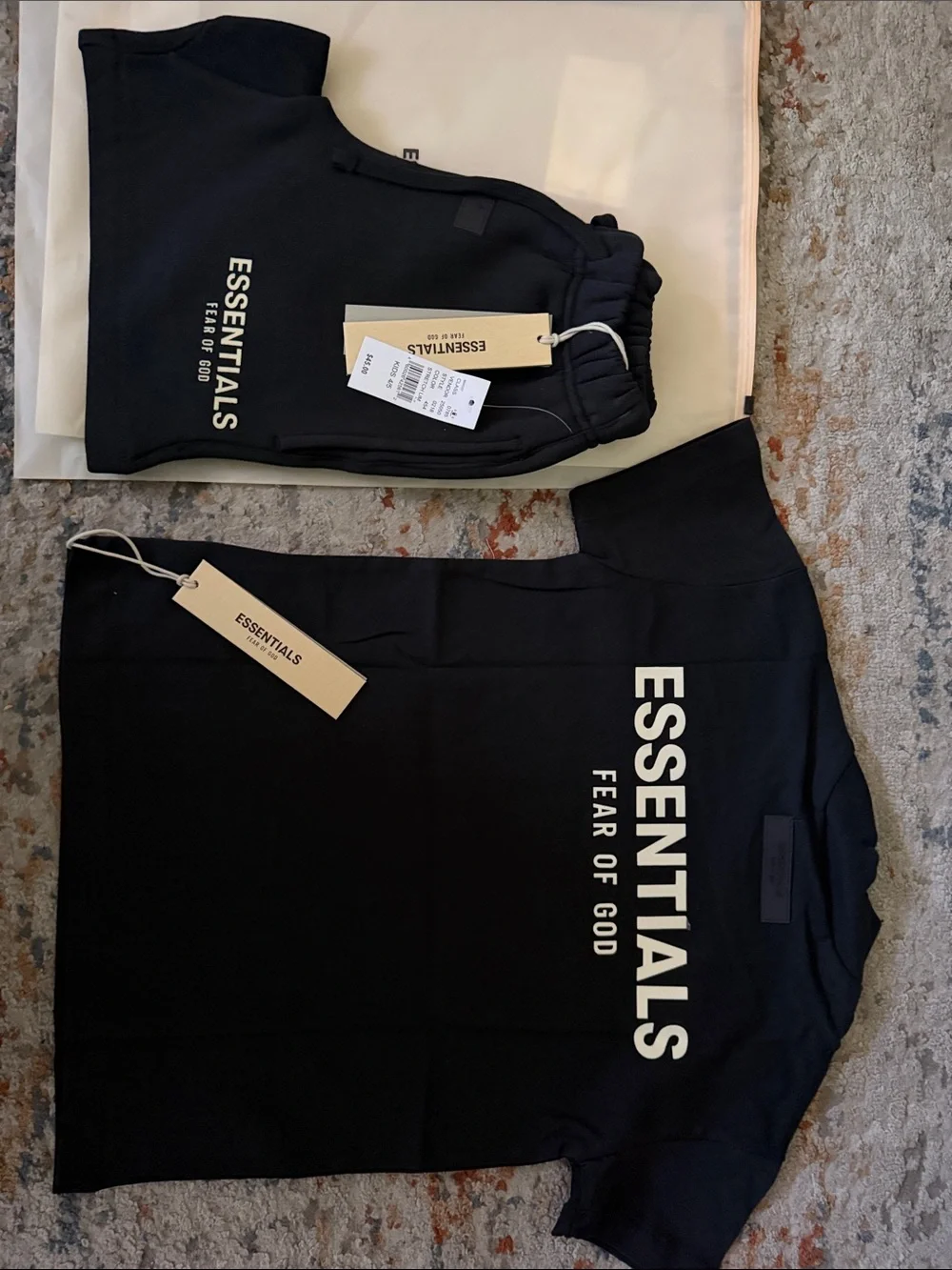 Essentials black branded